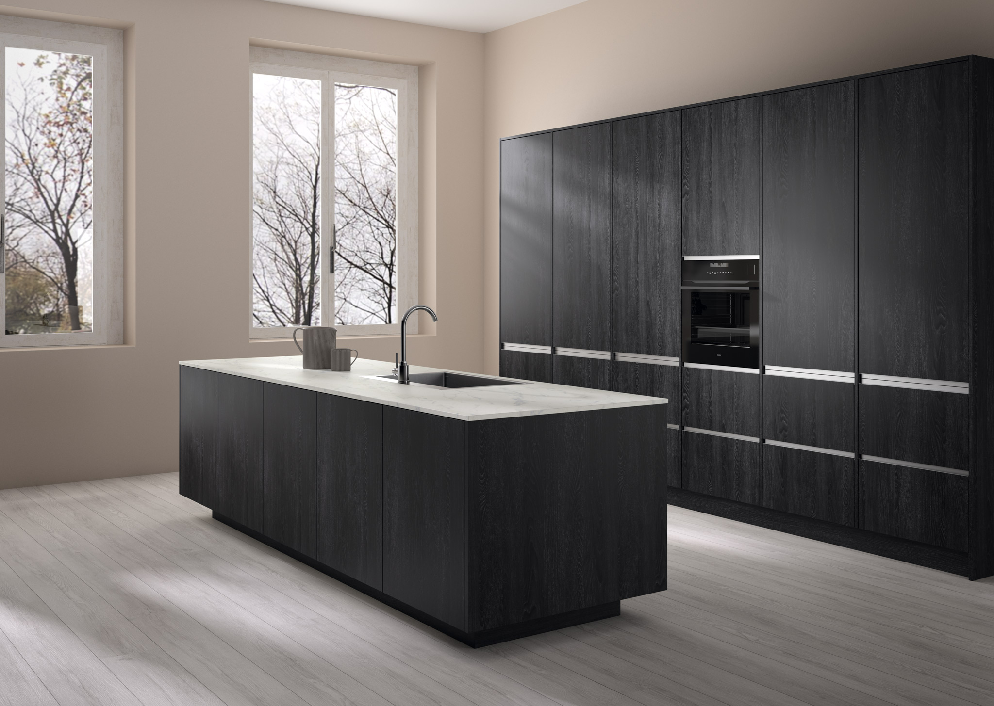 Finsa Superpan Marmol Blanco Technical Matt Rugzijde CPL Marmol Blanco Soft III 3050X1220X19MM