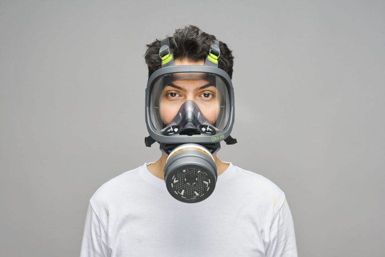 Volgelaatsmaskermet RD40 aansluiting BLS 2150V, Klasse 2, Vizier: glas, Materiaal thermoplastisch rubber