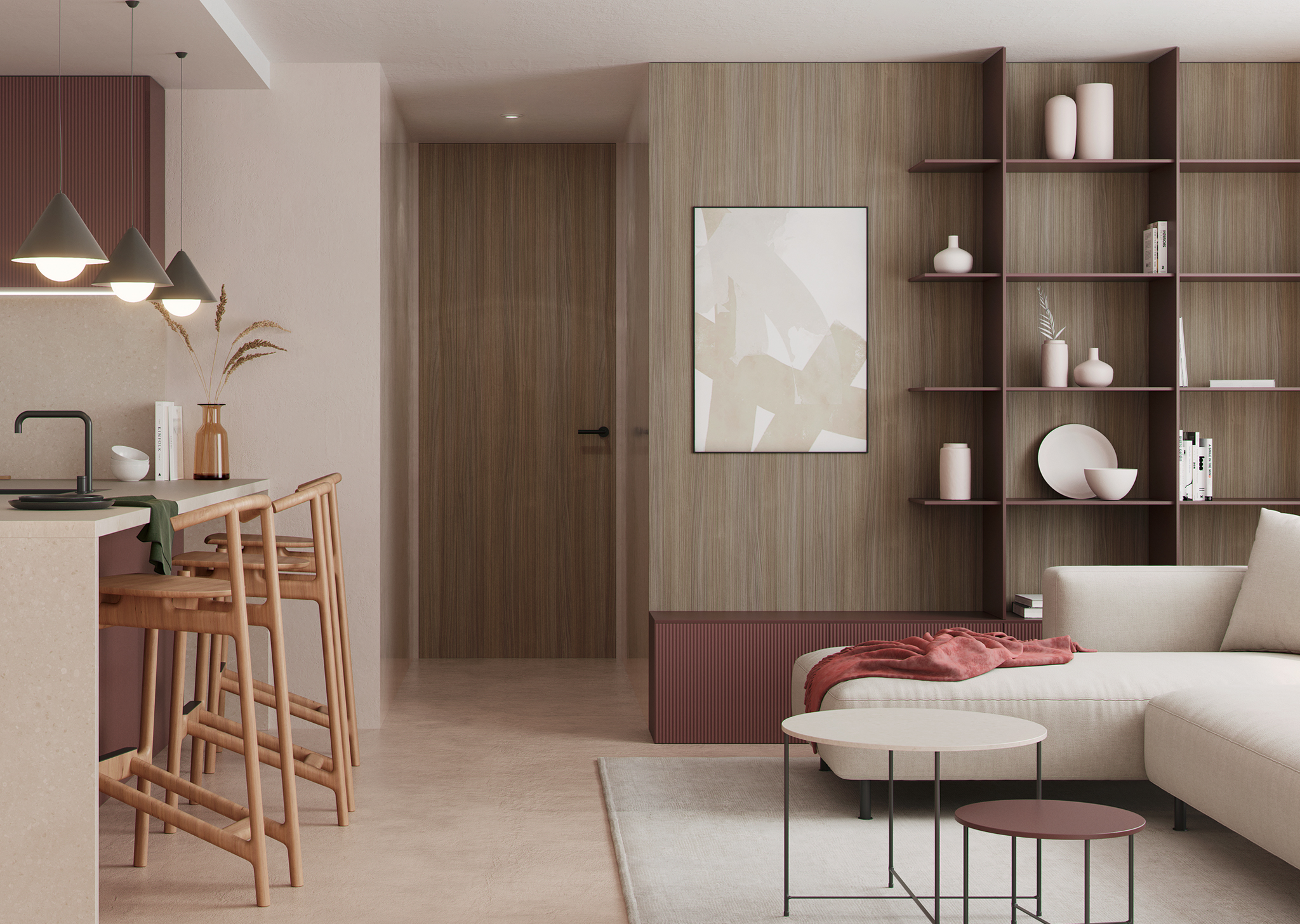 Finsa HPL 466B Rojo Tassili Calypso 2800X2050X0,7MM