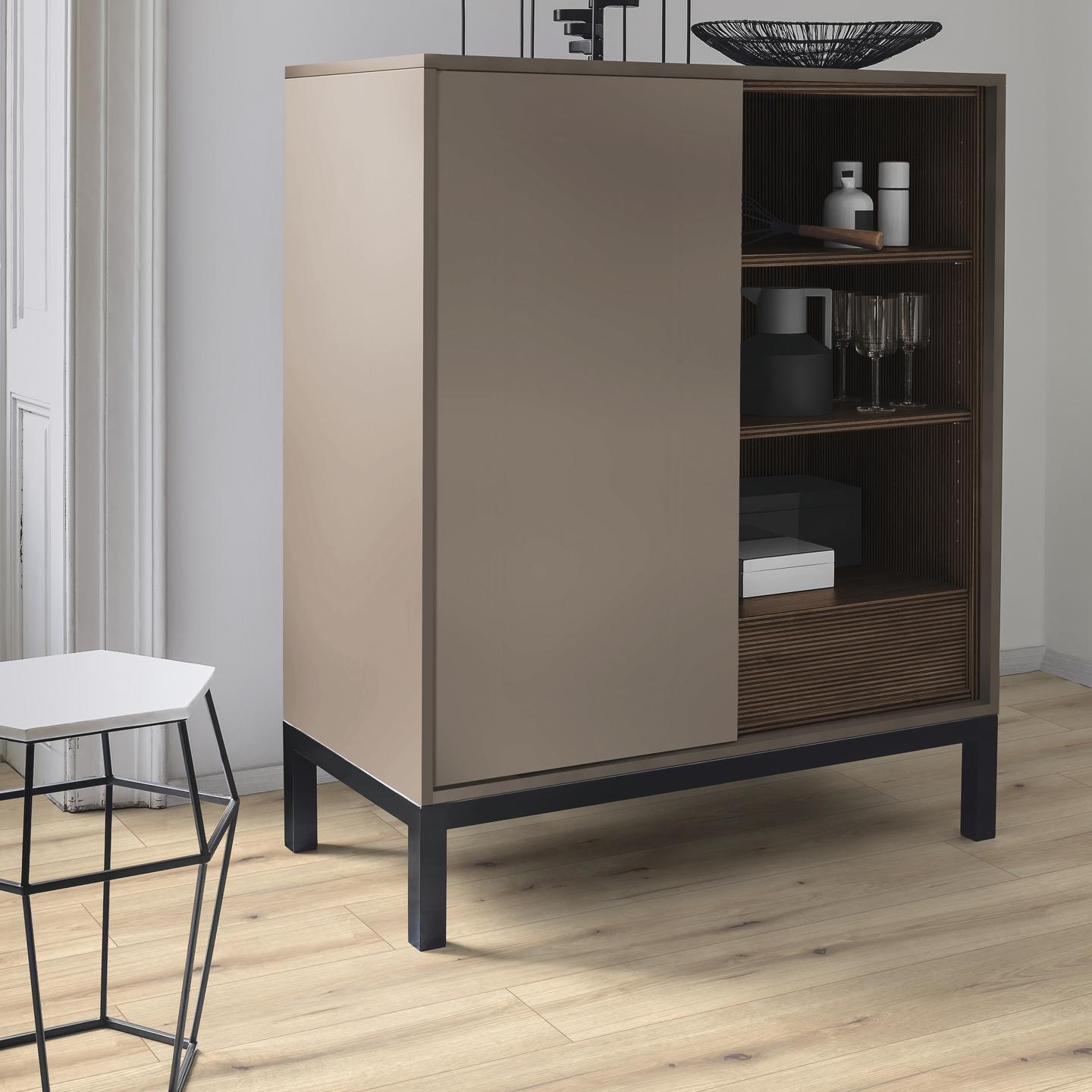 ABS Kantenband Kaindl 22860 Truffel Beige OF, Structuur W-86 23x0 8mm Rol à 150 mtr