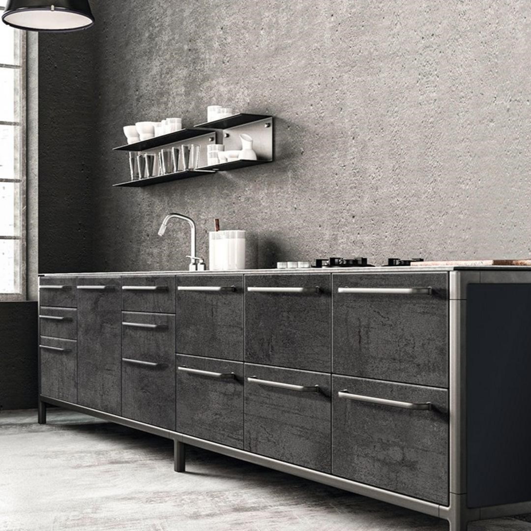 ABS Kantenband Kaindl K4399 Rusty Iron Ocean DP, Structuur W-256 23x0 8mm Rol à 150 mtr