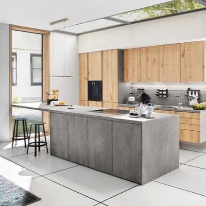 ABS Kantenband Kaindl 44407 Beton Art Platina DP, Structuur W-256 23x0 8mm Rol à 150 mtr