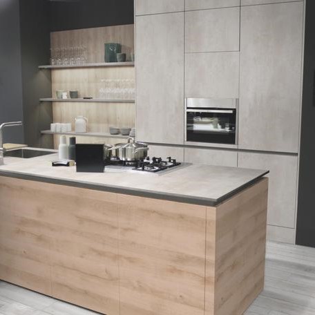 ABS Kantenband Kaindl 44374 Beton Art Opaalgrijs DP, Structuur W-256 23x0 8mm Rol à 150 mtr