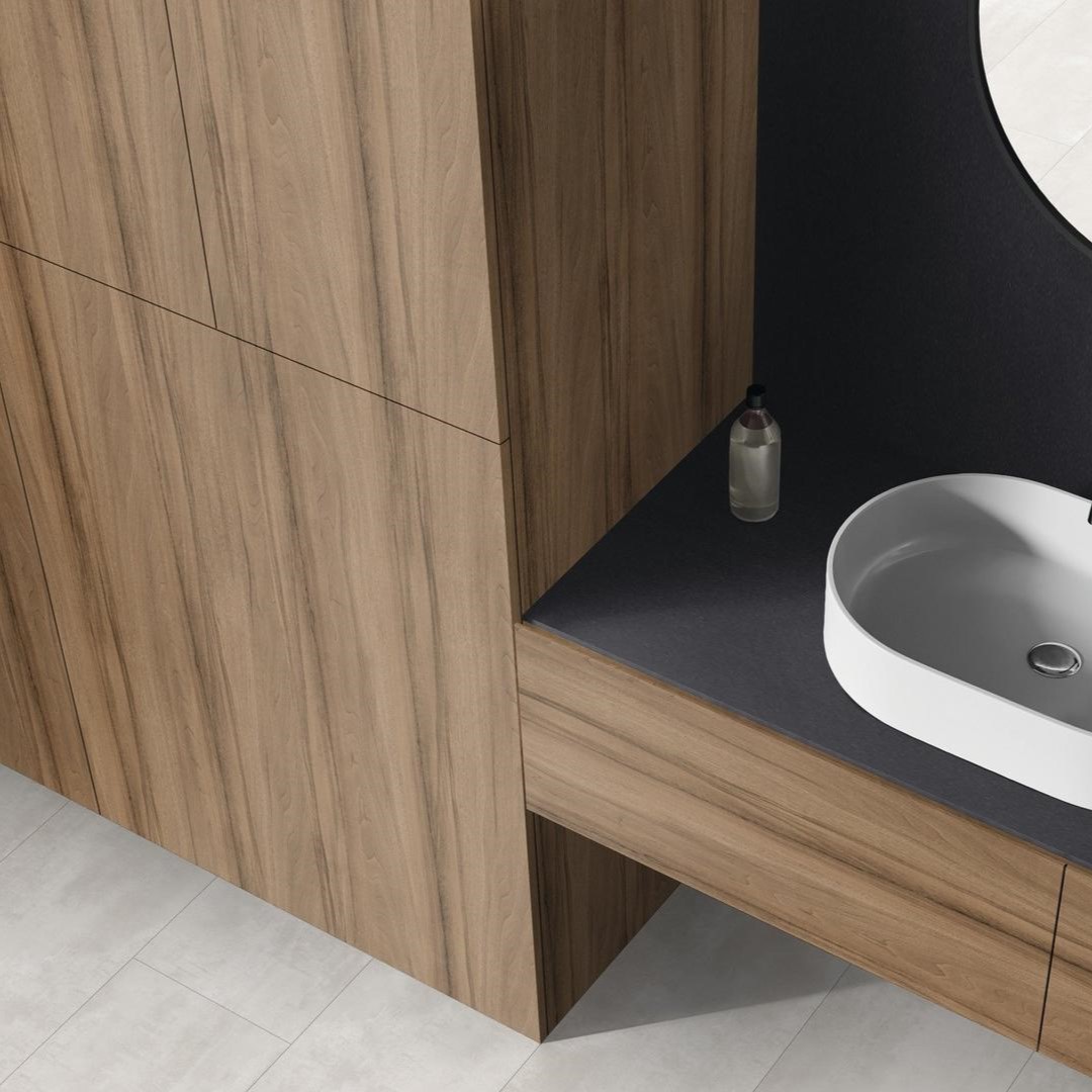 ABS Kantenband Kaindl K2829 Walnut Bruna Forte AN, Structuur W-88 23x0 8mm Rol à 150 mtr