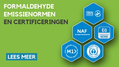Formaldehyde emissienormen en certificeringen