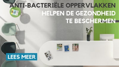 Antibacteriële oppervlakken helpen de gezondheid te beschermen