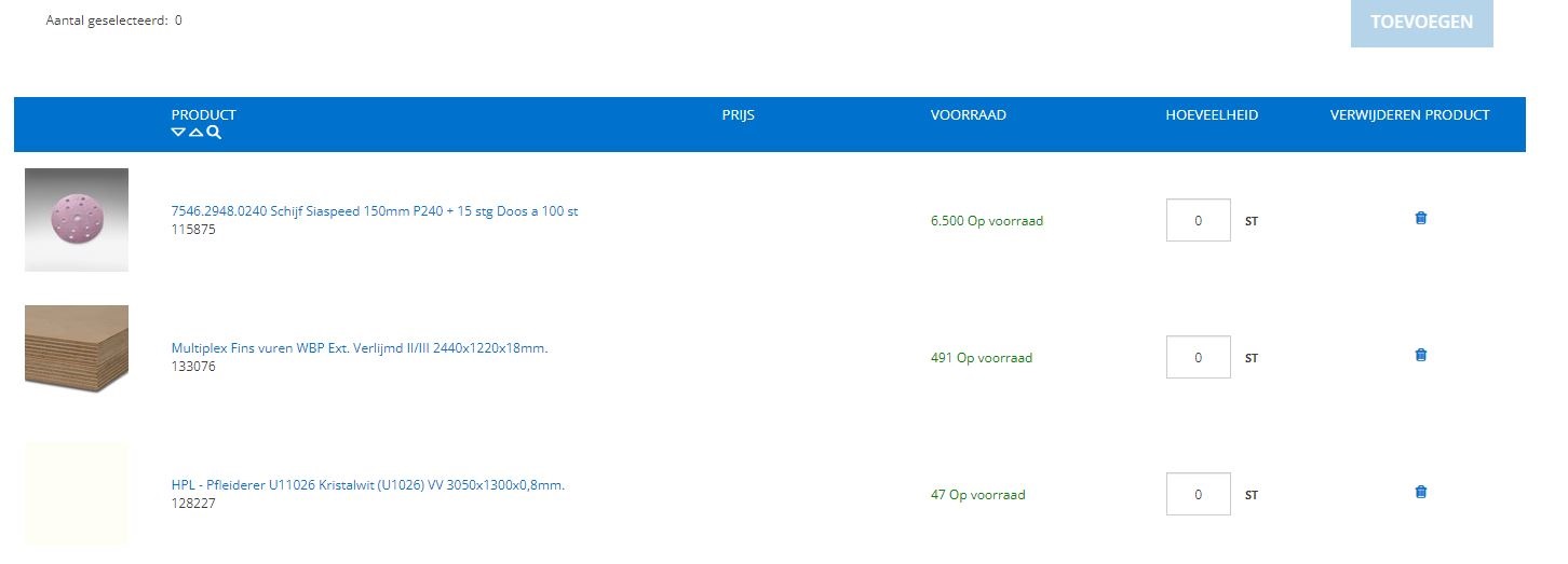 uitleg favorietenlijst